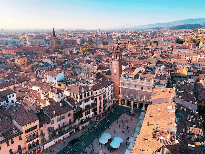 verona veduta aerea